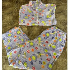 Juego de pijama Y2K Disney Shopping Tinkerbell para mujer talla M púrpura claro Kidcore