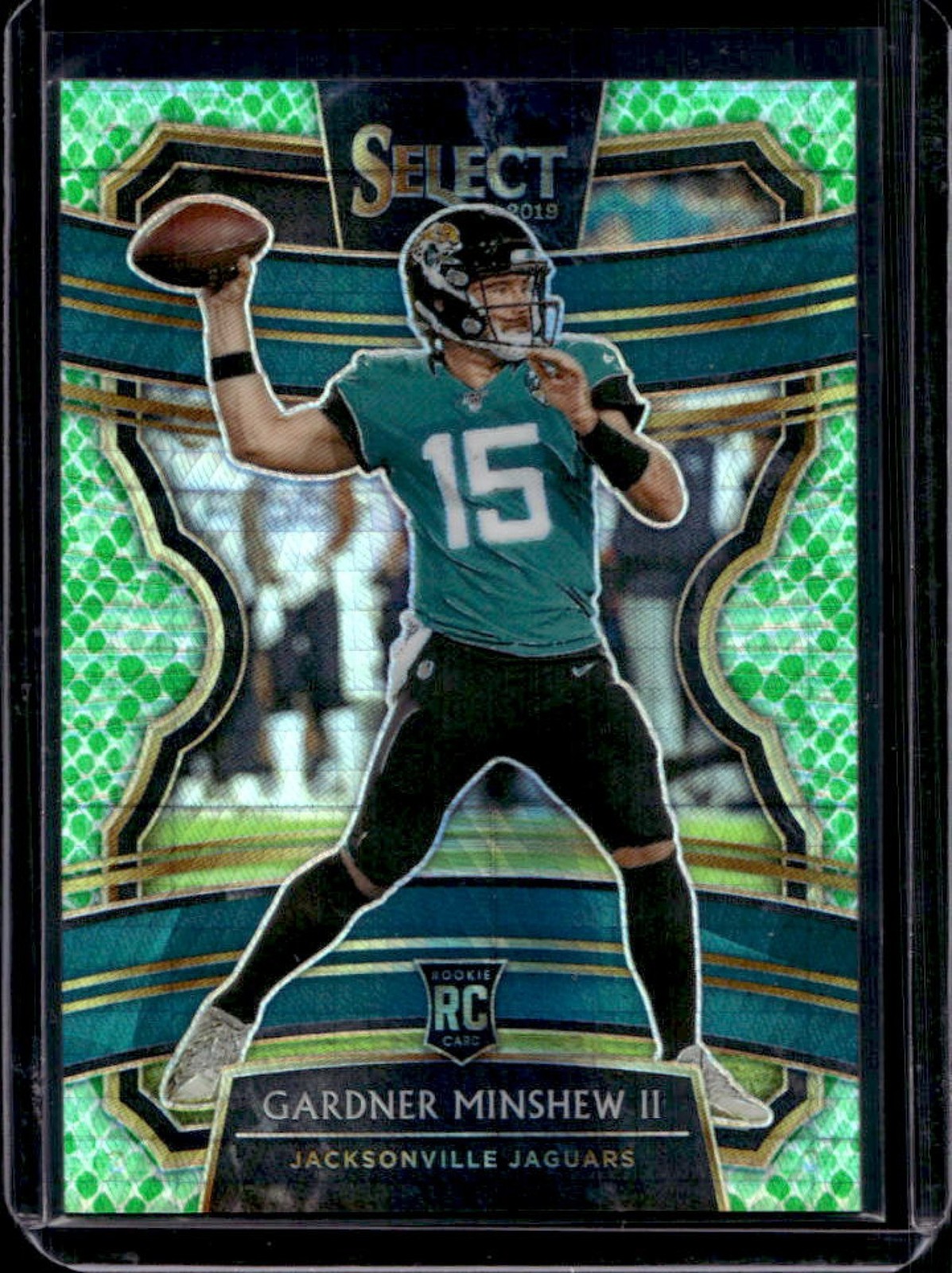 2019 Select Gardner Minshew II RC Dragon Scale Prizm Concourse #35/88 Jaguars