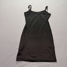 Women's Shift Dress Small Dark Feminine Minimalist Lounge Black