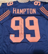 Dan Hampton Autographed & Inscribed Jersey With Becket Authentication Bears HOF