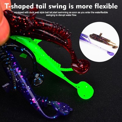 7,1cm Floating T T Tail Soft Bait 3g Kunstwurm 10er Pack Angeln