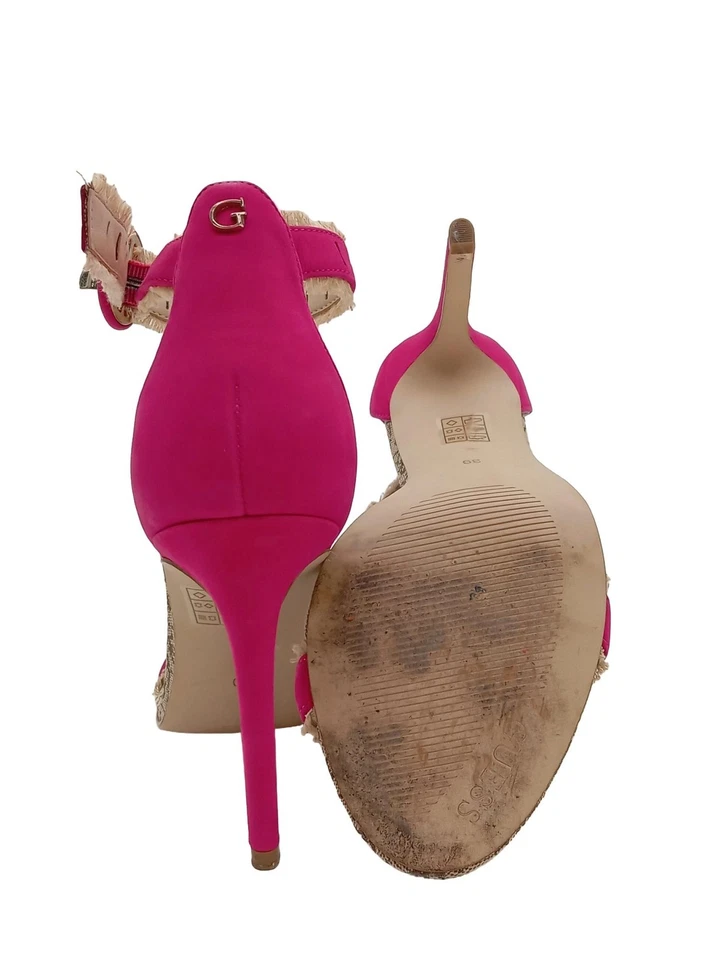 GUESS Sandalias de tacón alto Mujeres Sandalias de tacón Talla EU 39 rosa - Imagen 2 de 4