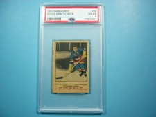 1951/52 PARKHURST NHL HOCKEY CARD #92 STEVE KRAFTCHECK PSA 4 VG/EX PARKIE GL