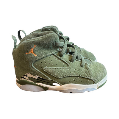 Nike Jordan Jumpman Baby Sneaker Green Orange White Size 8C DZ5576-300