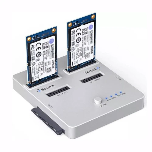 NVME/SATA 3in1 SSD Cloner Offline Clone M.2 Cloner fr M.2 NVME/SATA mSATA SATA
