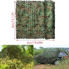 13x20FT Camouflage Netting Camo Army Net Woodland Camping Hunting Cover Shade
