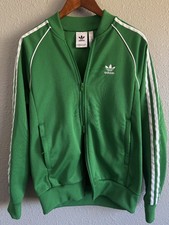 Adidas Trefoil Tracksuit Green Firebird Set Mens M CW1259 Full Zip 2017