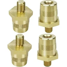 2pcs Battery Terminal Connector, Auto battery Terminal Brass Post Adapter, Top P