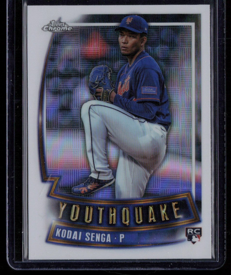 KODAI SENGA 2023 TOPPS CHROME UPDATE YOUTHQUAKE RC NEW YORK METS #YQ-60 INSERT