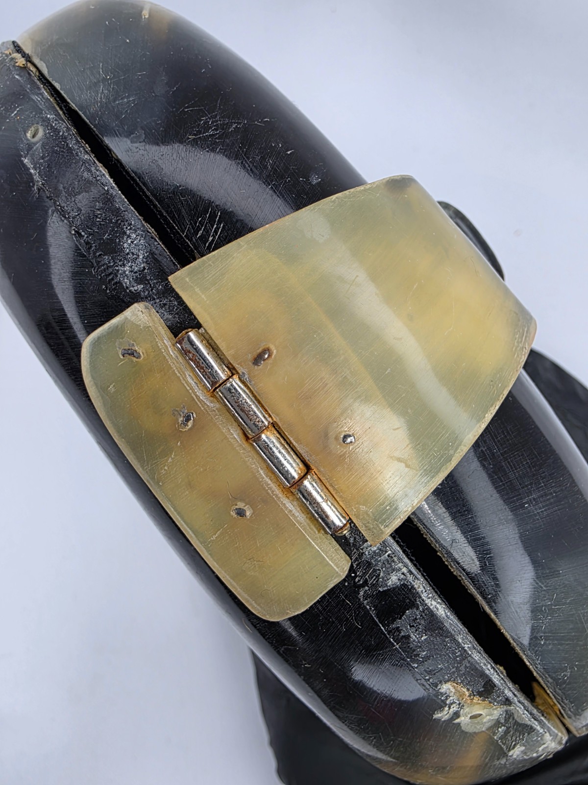 Vintage Tortoise Shell Lucite Hard Shell Purse Co… - image 4