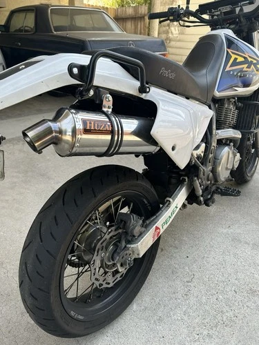 SUZUKI DR 650 S SE Exhaust End Can Muffler Silencer Oval 40 CM POLISHED slip on