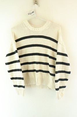 GAP beige KNitwear Streifen Pullover Gr.S Damen Pulli Freizeit Outdoor 023240
