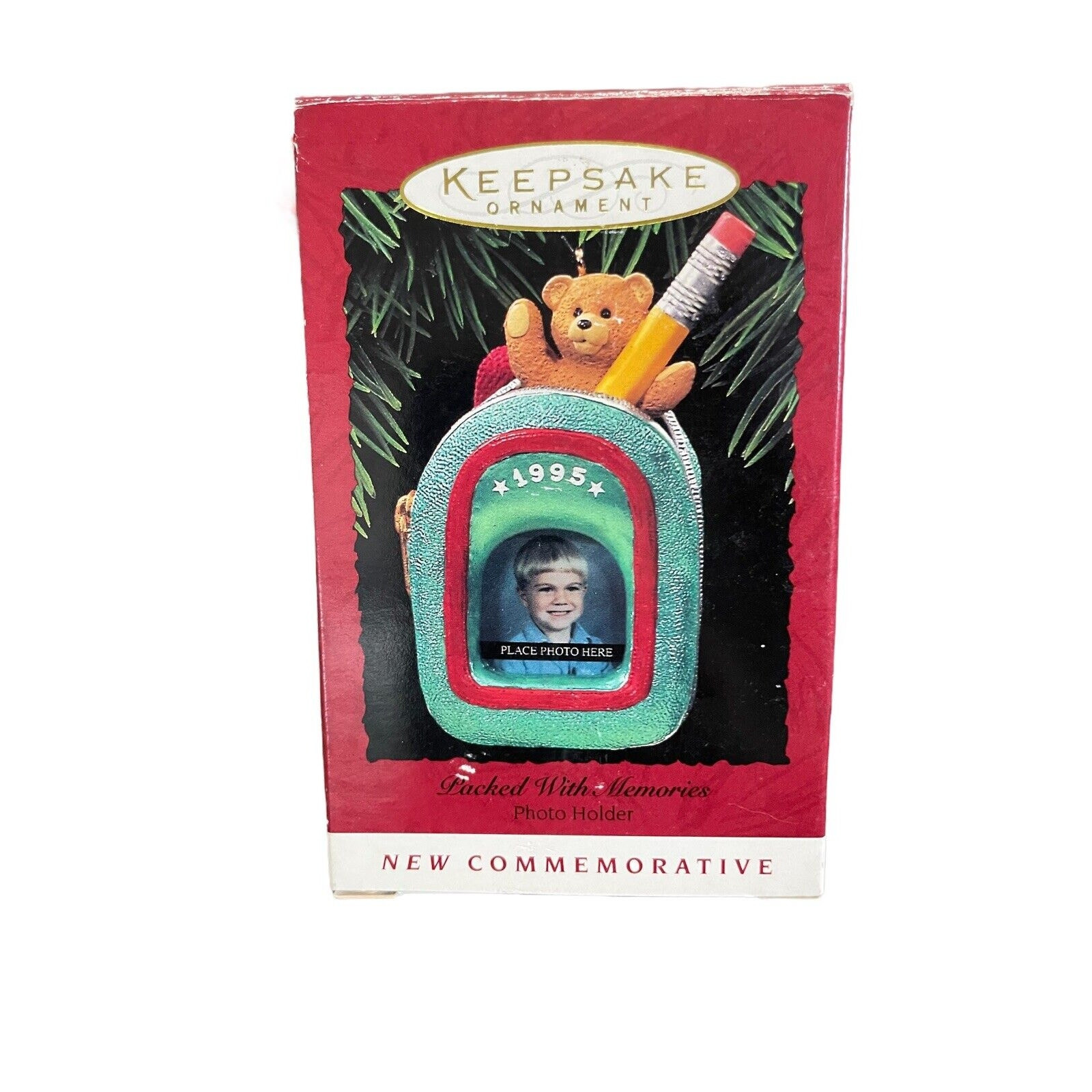 1995 Hallmark Keepsake Christmas Ornament Photo Memory Holder