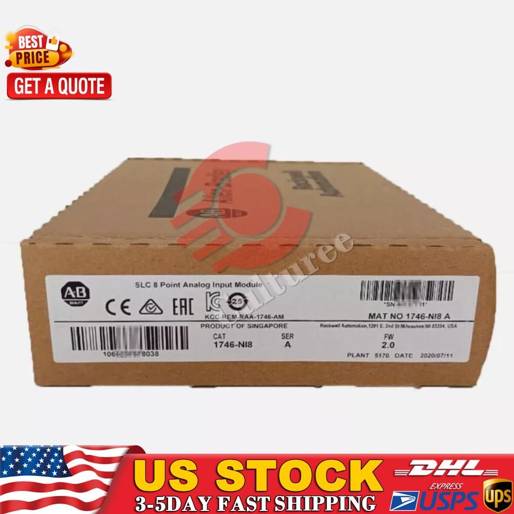 Factory Sealed AB 1746-NI8 SER A SLC 500 Analog Input Module 1746NI8 US Free Tax