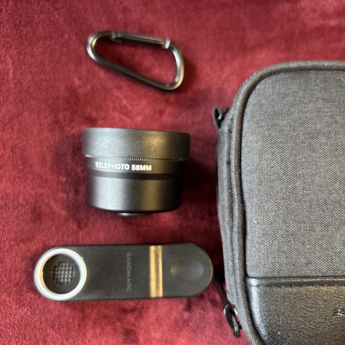 Sandmarc 58mm Telephoto Lens + Clip + Iphone Lens Case