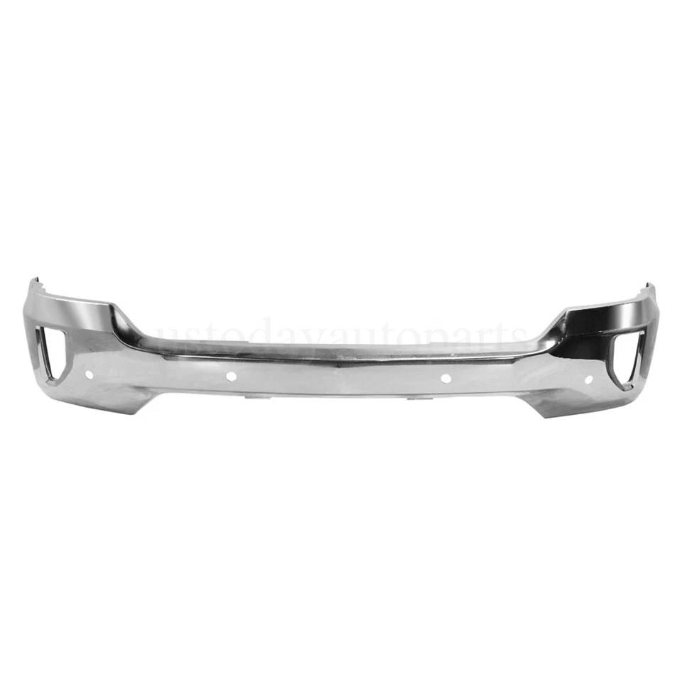 Steel Front Bumper Face Bar W/Sensor Chrome for Chevy Silverado 1500 2016-2019 Foto 2 de 4