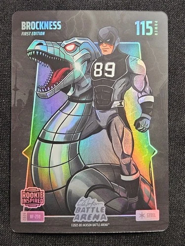 2026 Bo Jackson Battle Arena Brockness, Brock Bowers Steel Battlefoil Rookie