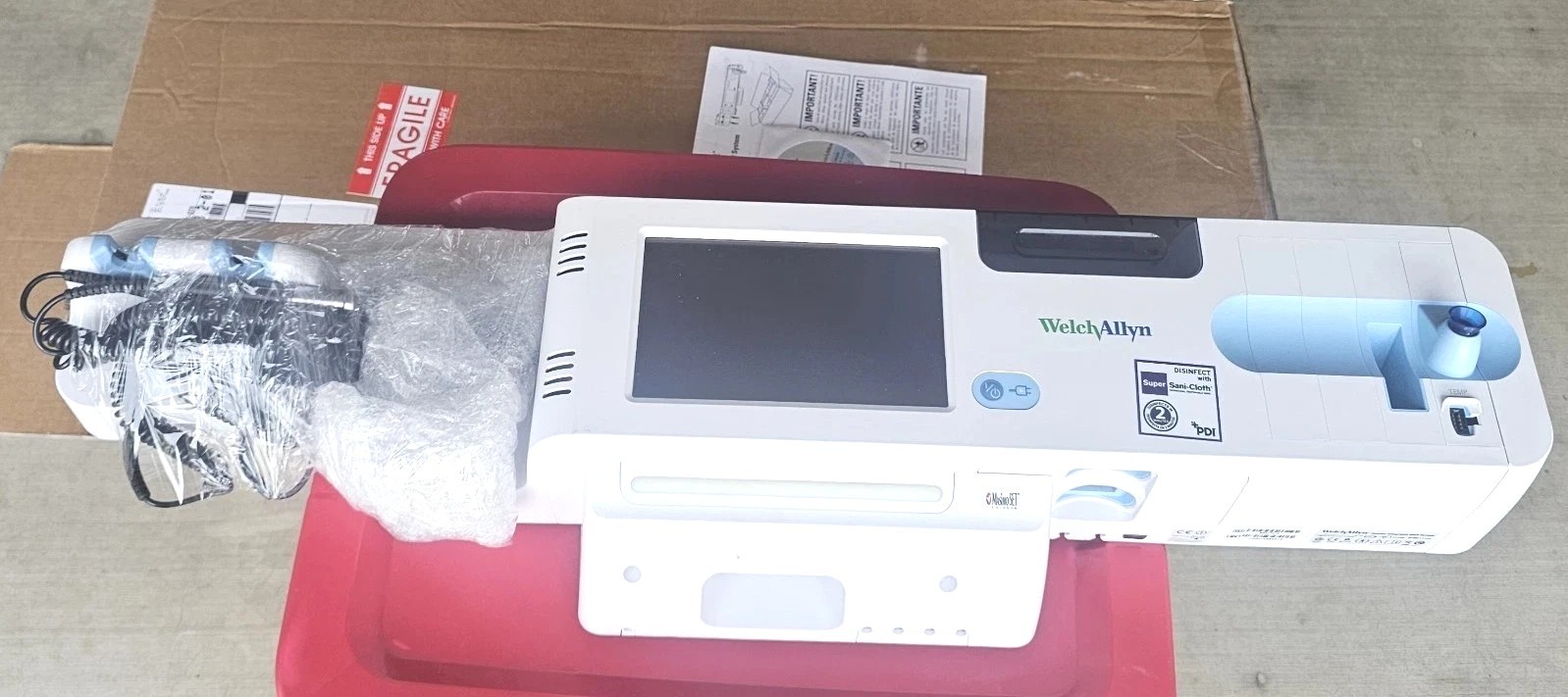 Welch Allyn Connex Integrated Wall System 85MTVX Nellcor, Temp, & NiBP~ Clean