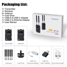 FEELWORLD WT1H 1000ft 4K HDMI Wireless Video Transmission System Receiver 0.08s