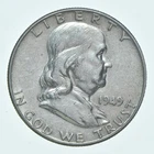 Better 1949 US Franklin 90% Silver Half Dollar Coin Collection Set Break *693