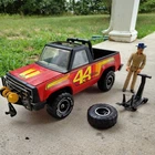 Vintage Red Tonka 4x4 Truck With Jack - Spare Tire - Figure - #44