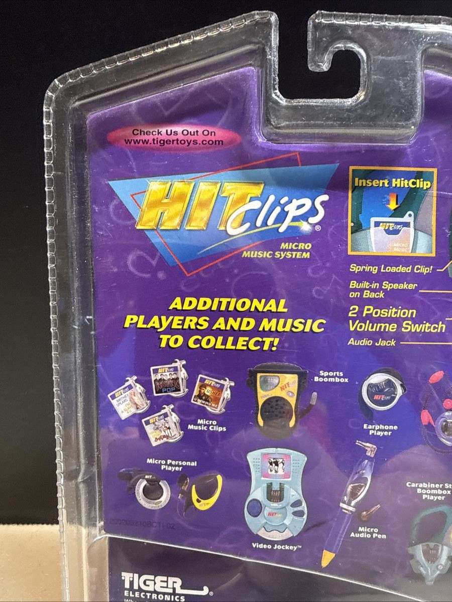 2002 Hit Clips Carabiner Style Boombox Player Britney Spears New