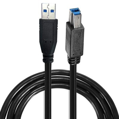 NTQinParts USB3.0 PC/Mac Data Transfer Sync SuperSpeed Cable Cord 5FT, Black 