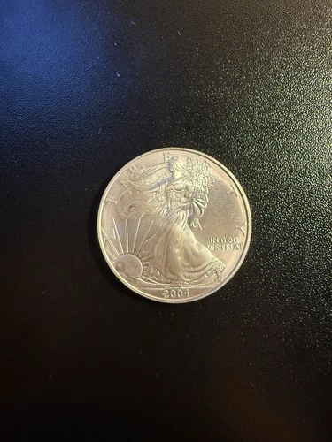 2004 1 oz American Silver Eagle BU With Capsule
