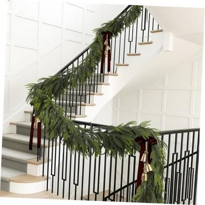 2FT Christmas Norfolk Pine Garland Real Touch Pine Artificial Garlands 12 FT 1