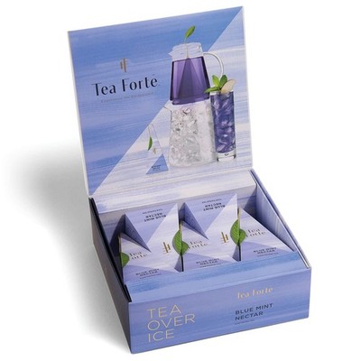 Tea Over Ice Blue Mint Nectar Premium Organic Caffeine-Free Herbal Iced Tea B...