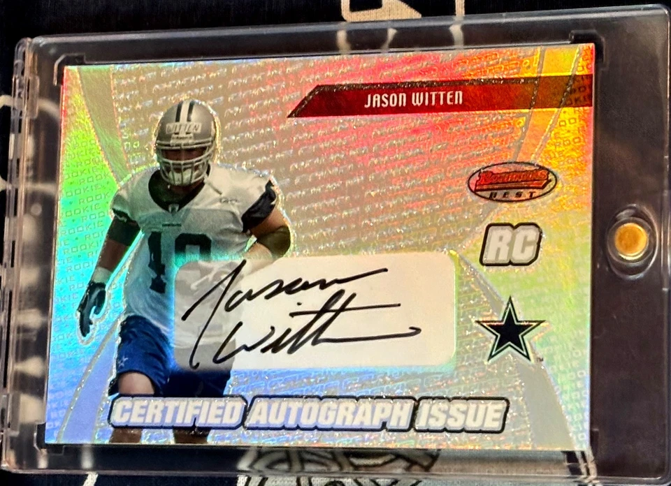 2003 Bowman's Best SILVER Holo Dallas Cowboys JASON WITTEN Autograph AUTO Rookie - Image 2 of 4