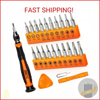 JOREST 24Pcs Small Precision Screwdriver Set with Torx T5 T6 T8 T9, Y00, Star P5