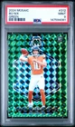 147594081 Bo Nix 2024 Panini Mosaic #312 Green Prizm Rookie RC PSA 9