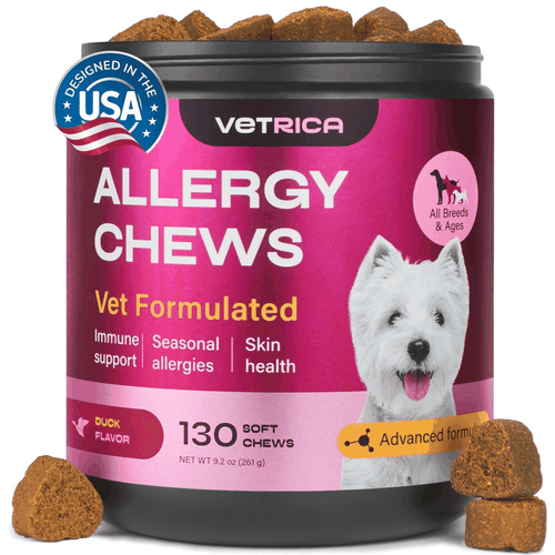 Dog Allergy Relief Chews Dog Itching Skin Relief Anti Itch for Dogs Duck Flavor - Picture 1 of 8
