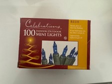 Celebrations Mini Light Set Blue 20ft. 100 Lights