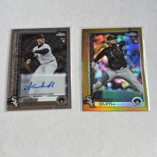 2025 Topps Chrome Update Shane Smith True Gold Rookie Refractor /50 + Base Auto 