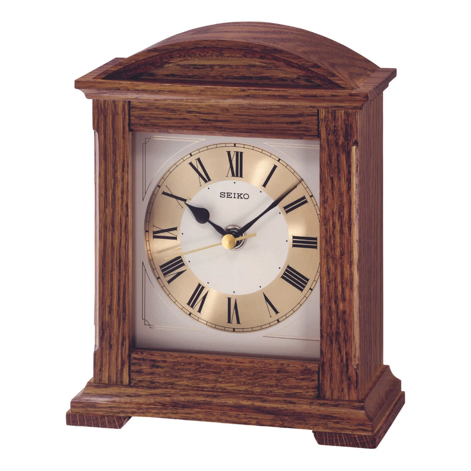 Seiko horloge manteau en bois à quartz QXG123B - Photo 1/1