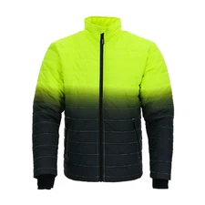 RefrigiWear Men's Enhanced Visibility Quilted Jacket - High-Visibility,