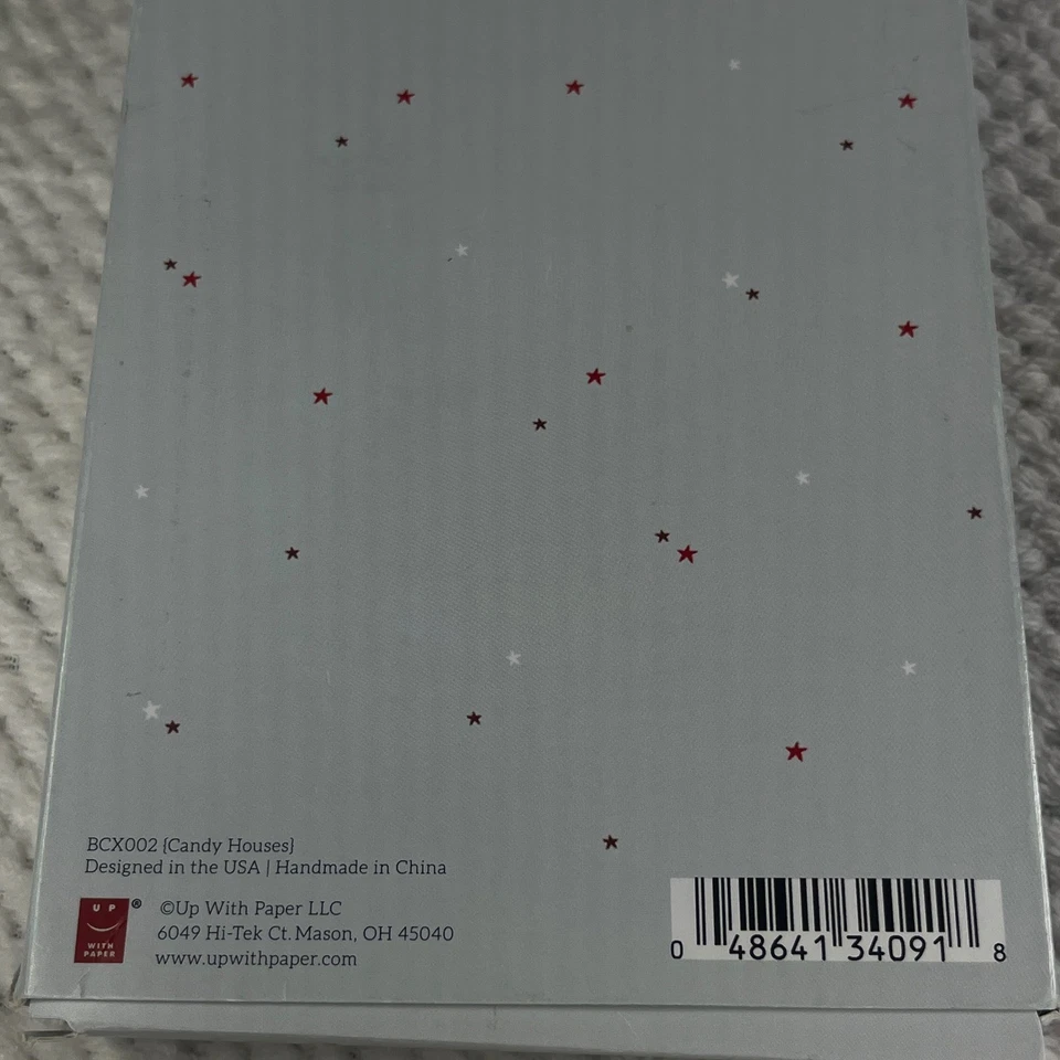 Tarjetas emergentes para casas de dulces de papel 8 sobres dorados metálicos troquelados Foto 2 de 3