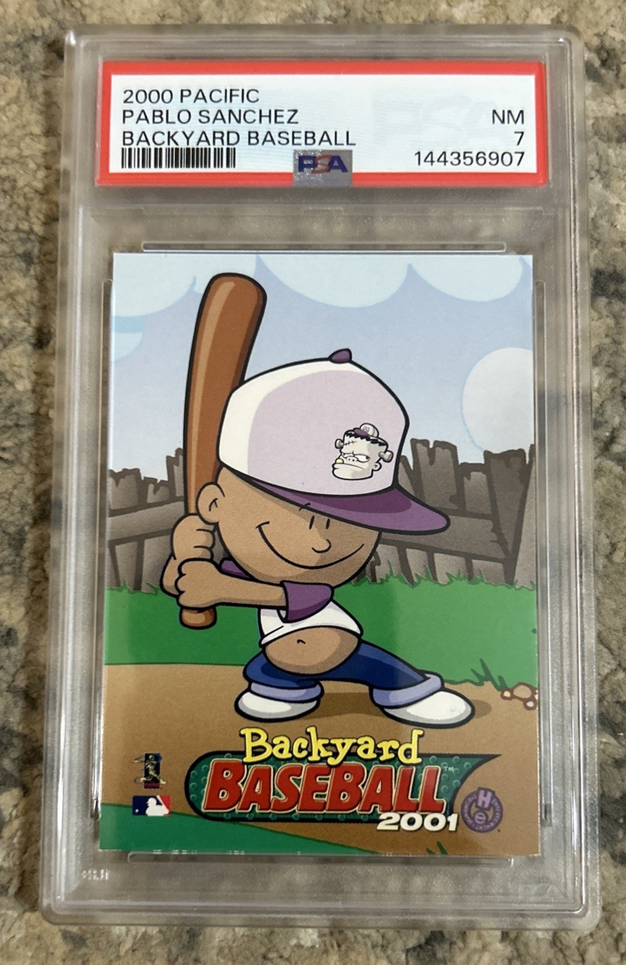 2000 Pacific Backyard Baseball Humongous Ent. Pablo Sanchez PSA 7 Secret Weapon