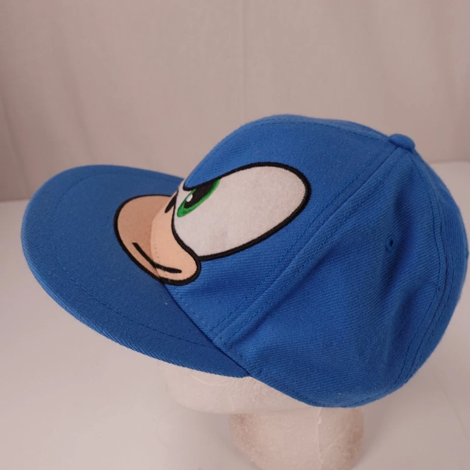 Sombrero Sonic The Hedgehog Para Hombre S/M Azul Acrílico Lana Snapback Gorra Foto 2 de 4