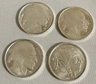 1/10 oz .999 Fine Silver Round Buffalo/Indian Head Design HM Coin LOT of 4