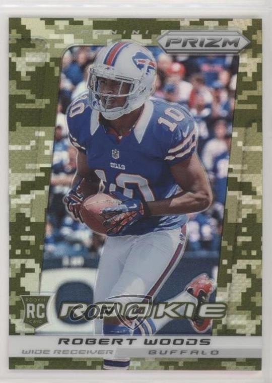 2013 Panini Prizm Rookie Target Camo Prizm Robert Woods #279 Rookie RC 4f5
