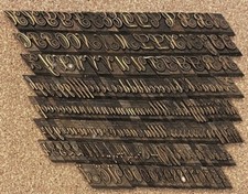 Wytłaczana introligator mosiądz pismo mosiężne litery skóra 9mm