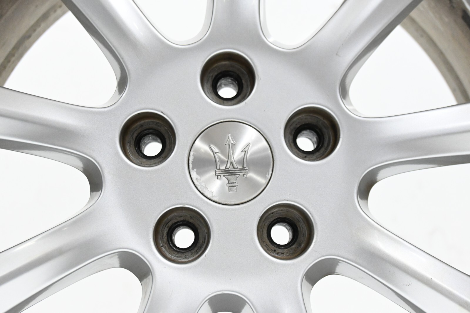⭐ 03-12 Maserati Quattroporte 19" Front 9 Spoke Rim Wheel Tire Silver Oem