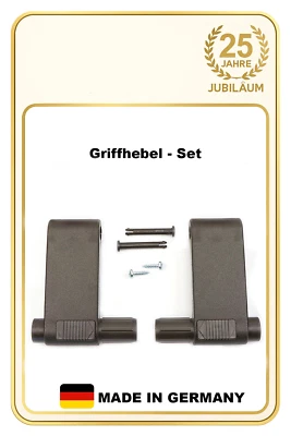 BRAAS/DÖRKEN Ersatzteil für Braas Atelier-Fenster, Griffhebel-Set AF 86`/BA, braun
