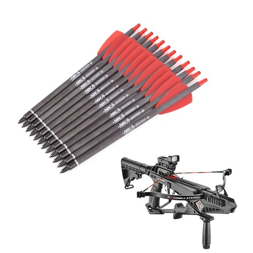 3/6/12PCS Archery Crossbow Bolts 7.5" Carbon Arrows Screw Tip 100Gr Bow Hunting - 第 15/23 張圖片
