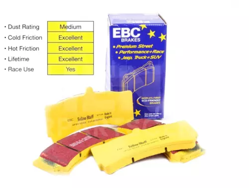 FOR TOYOTA CELICA 2 1990-1994 FRONT EBC YELLOWSTUFF BRAKE PADS DP4725R - Picture 1 of 1