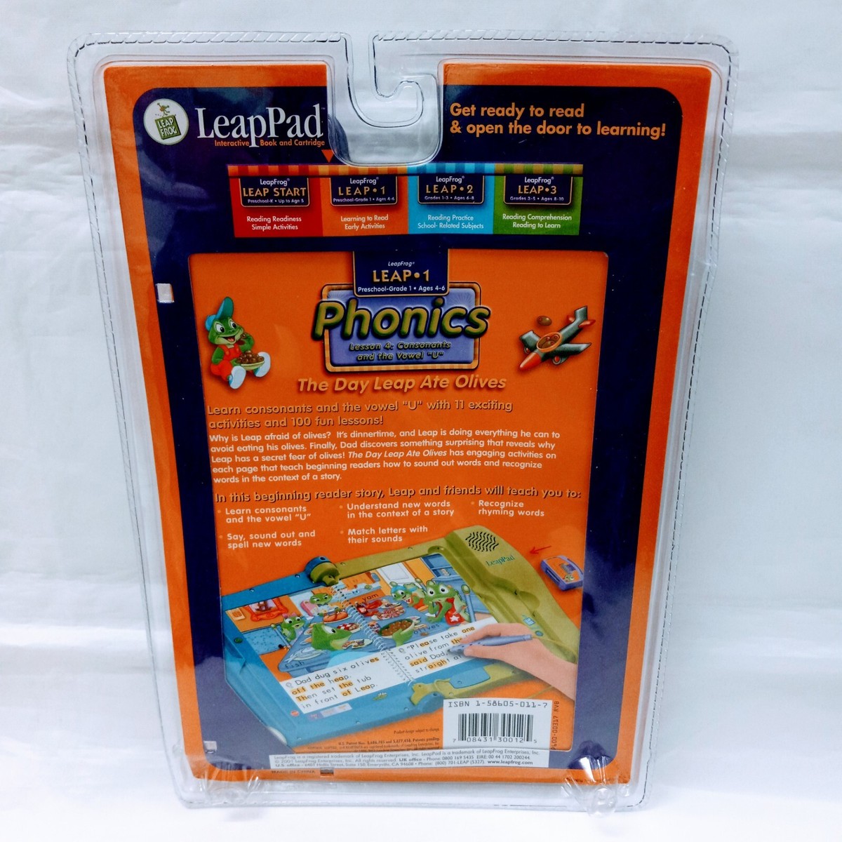 LeapFrog LeapPad Leap 1 Phonics The Day Leap Ate Olives Book W