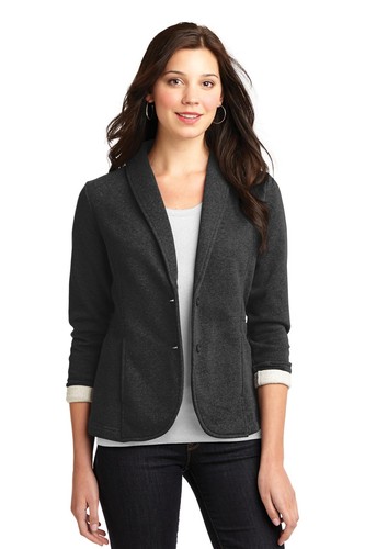 Port Authority L298 Women's Cotton/Poly Versatile Fleece Shawl Collar Blazer